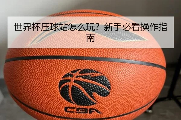 世界杯压球站怎么玩？新手必看操作指南